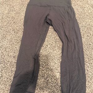 Lululemon Athletica Black Textured Capris